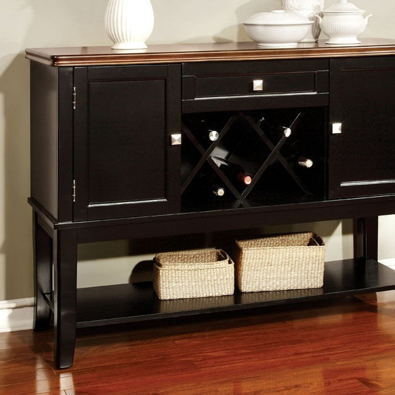Dover Black/Cherry Server - Ornate Home
