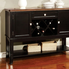 Dover Black/Cherry Server - Ornate Home