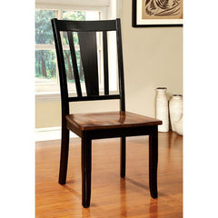 Dover Black/Cherry Side Chair (Set of 2) - Ornate Home