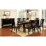 Dover Black/Cherry Side Chair (Set of 2) - Ornate Home