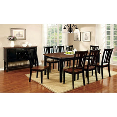 Dover Black/Cherry Side Chair (Set of 2) - Ornate Home