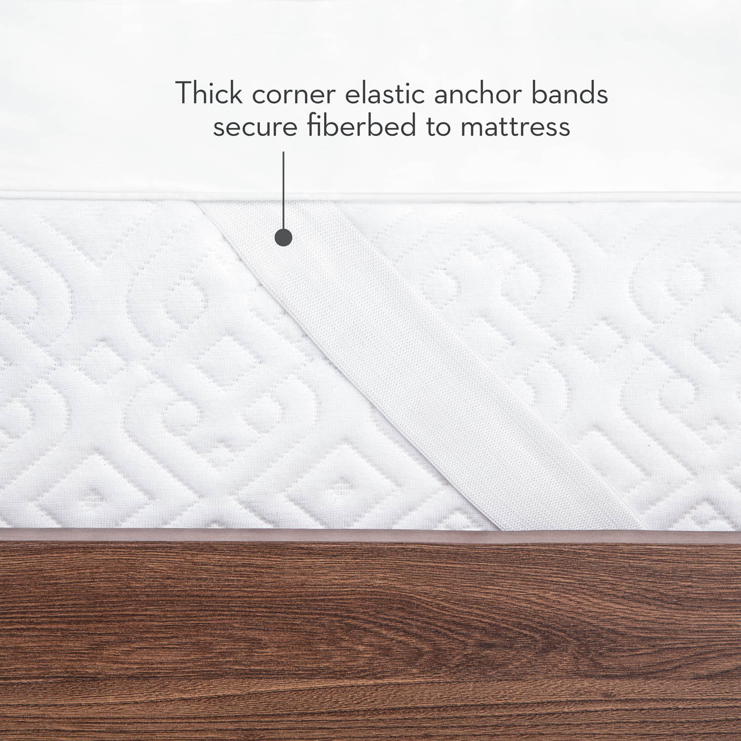 Down Alternative White Cal King 3" Mattress Topper - Ornate Home