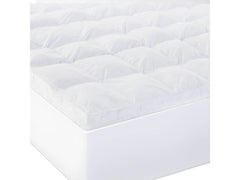 Down Alternative White King 3" Mattress Topper - Ornate Home