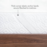 Down Alternative White Twin XL 3" Mattress Topper - Ornate Home