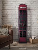 Glory Days Red Vintage Telephone Booth Bar
