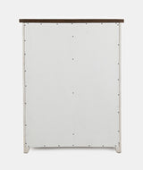 Madison County Vintage White/Barnwood Door Chest