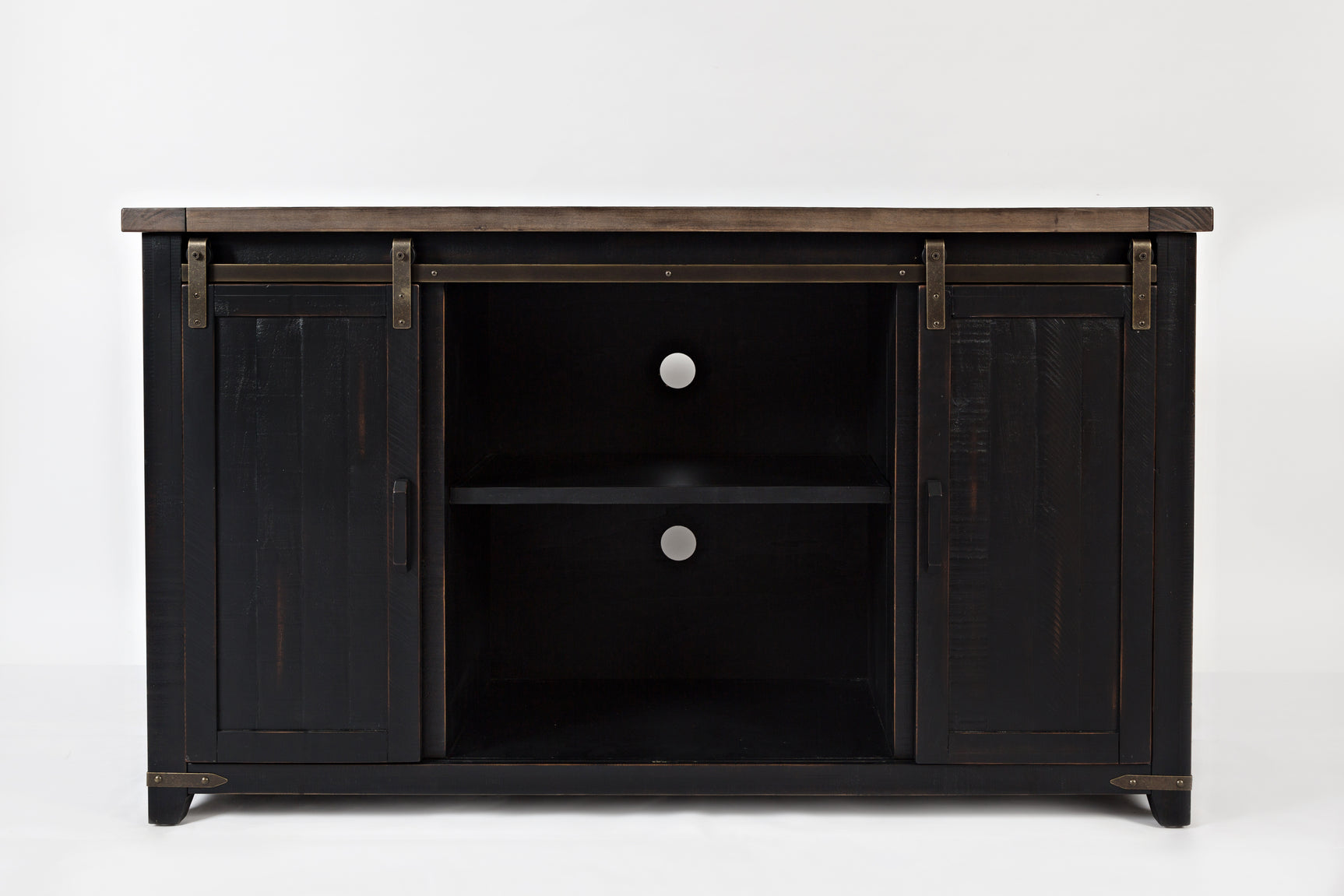 Madison County Vintage Black 60 Barn Door Server