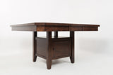 Manchester Merlot Sq. High/Low Ext Dining Table