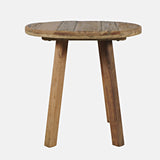 Reclamation Rustic Brown Round End Table