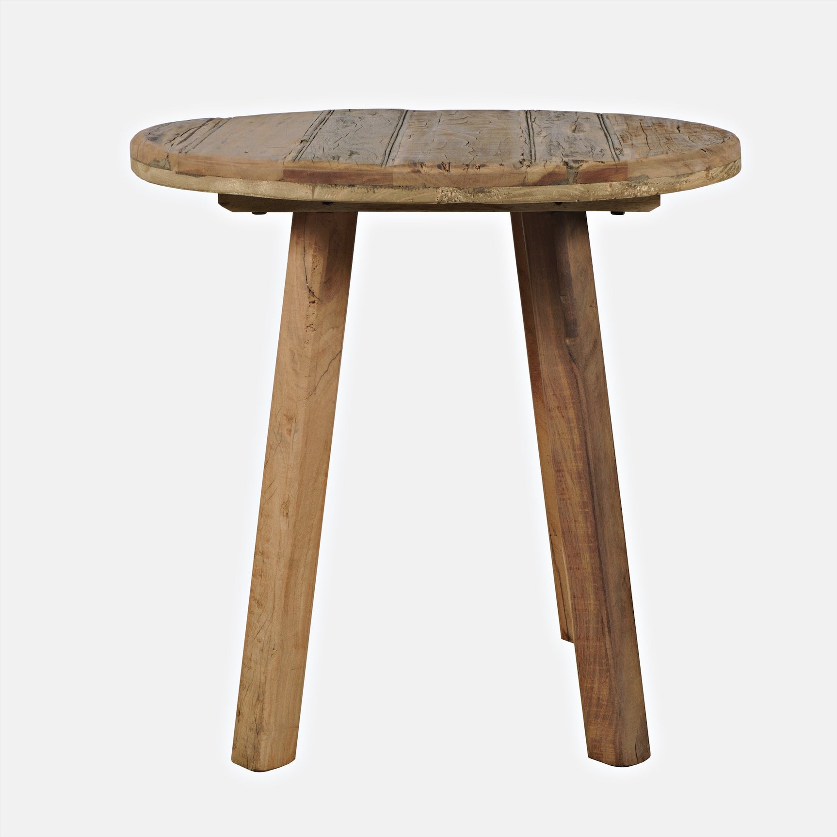 Reclamation Rustic Brown Round End Table