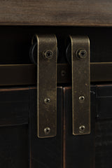 Madison County Vintage Black 60 Barn Door Server