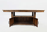 Cannon Valley Distressed Brown High/Low Dining Table