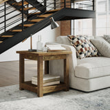 Reclamation Rustic Brown Square End Table