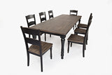 Madison County Vintage Black Ext Dining Table w/ 8 Chairs