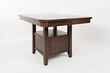 Manchester Merlot Sq. High/Low Ext Dining Table