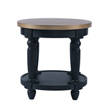 Deerfield Walnut Round End Table