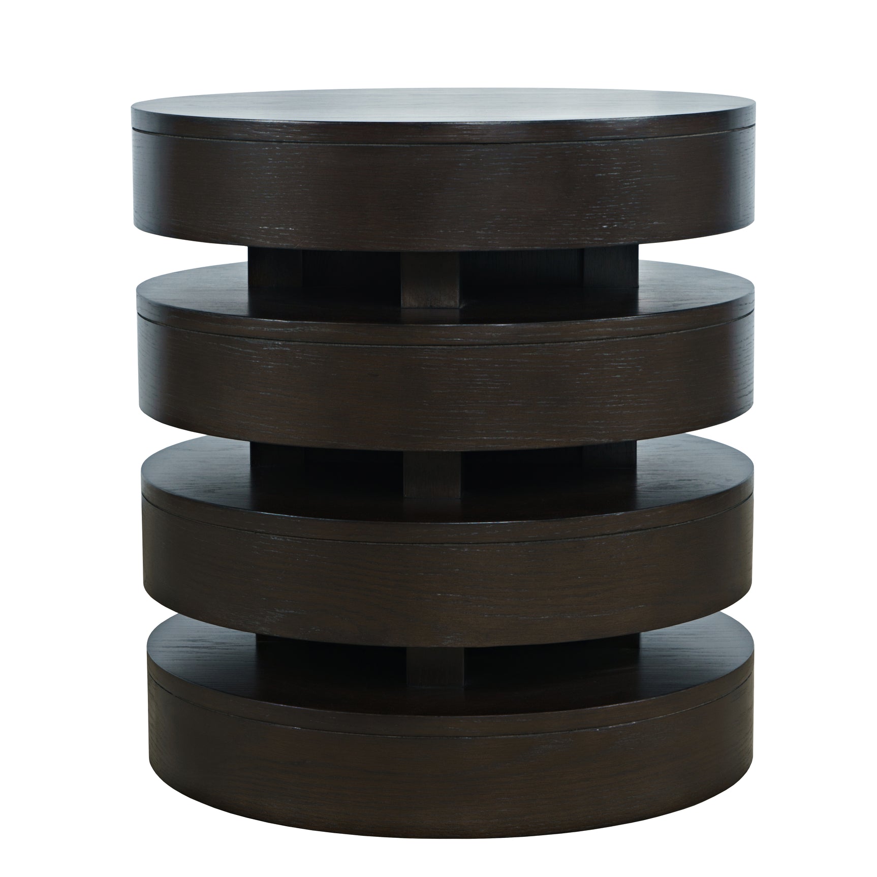 Brix Espresso Round End Table