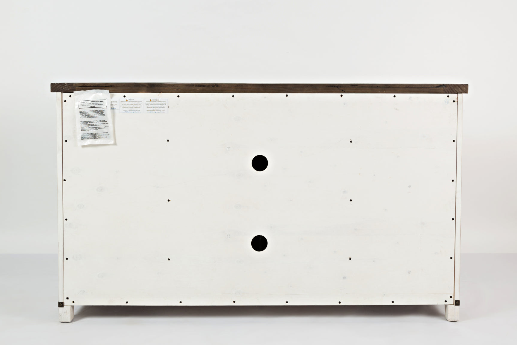 Madison County Vintage White 60 Barn Door Server