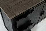 Madison County Vintage Black 60 Barn Door Server