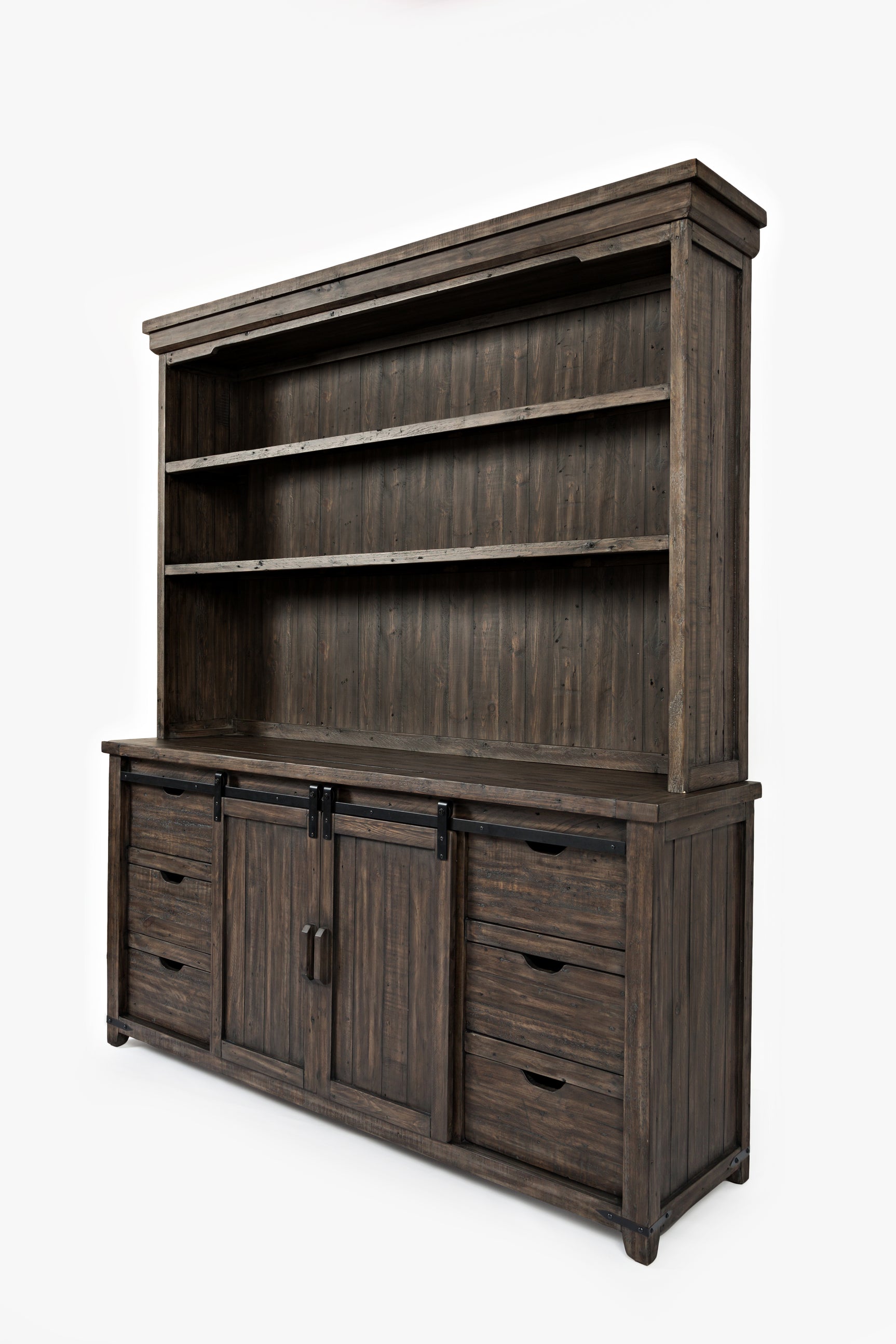 Madison County Barnwood 70 Barndoor Hutch Server