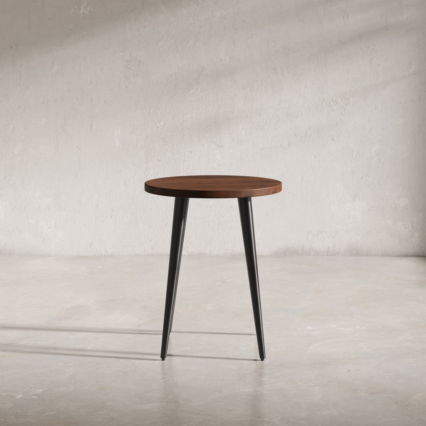 Prelude Walnut Round End Table