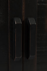 Madison County Vintage Black 60 Barn Door Server
