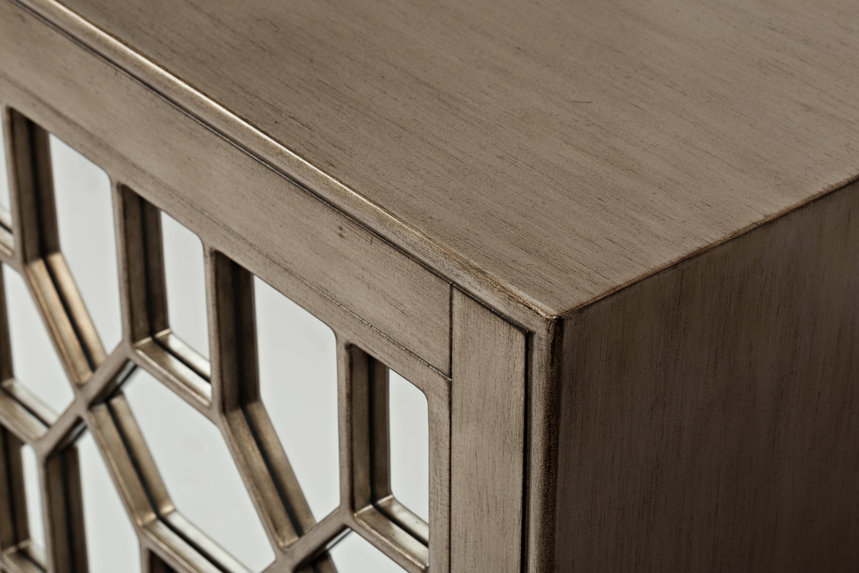 Casa Bella Vintage Silver 50 Mirrored Console