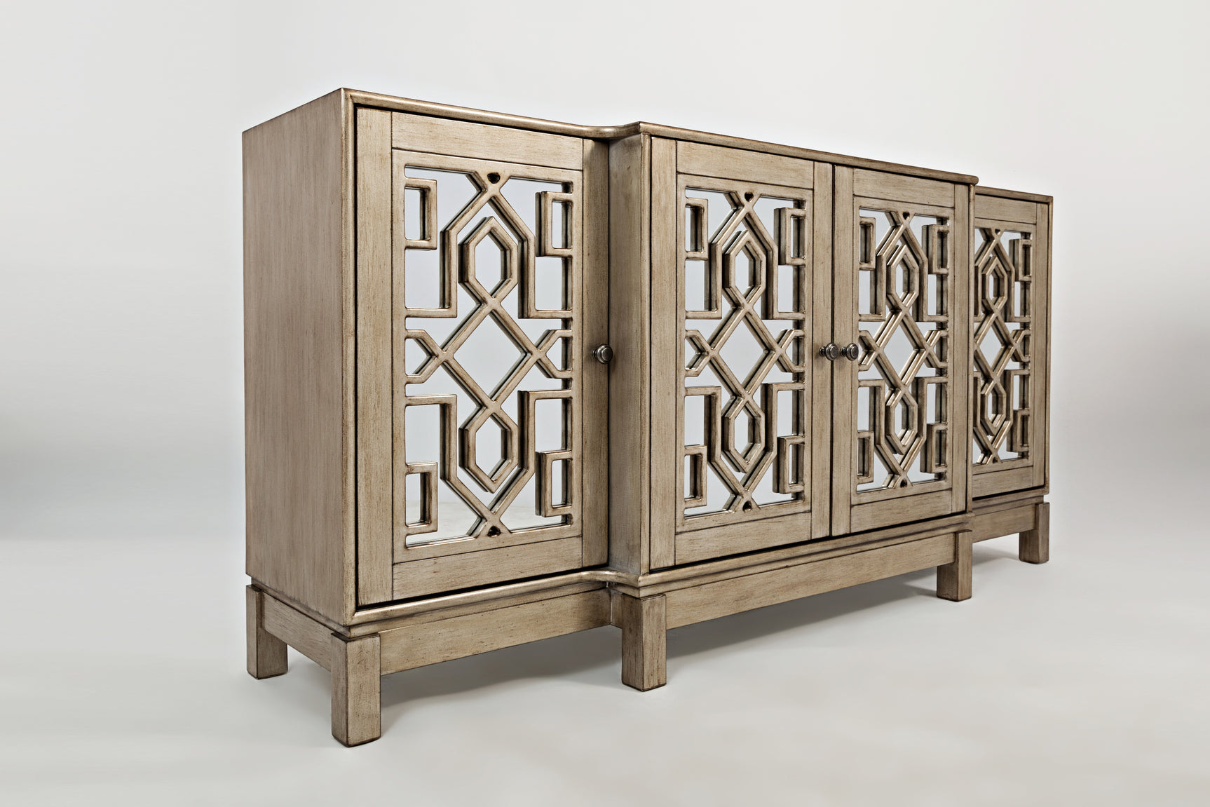 Casa Bella Vintage Silver 70 Mirrored Console