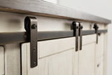 Madison County Vintage White 60 Barn Door Server