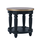 Deerfield Walnut Round End Table