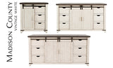 Madison County Vintage White 70 Barn Door Server