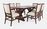 Fairview Oak Ext Dining Table w/ 6 Chairs