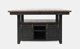 Madison County Vintage Black High/Low Ext Dining Table