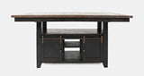 Madison County Vintage Black High/Low Ext Dining Table