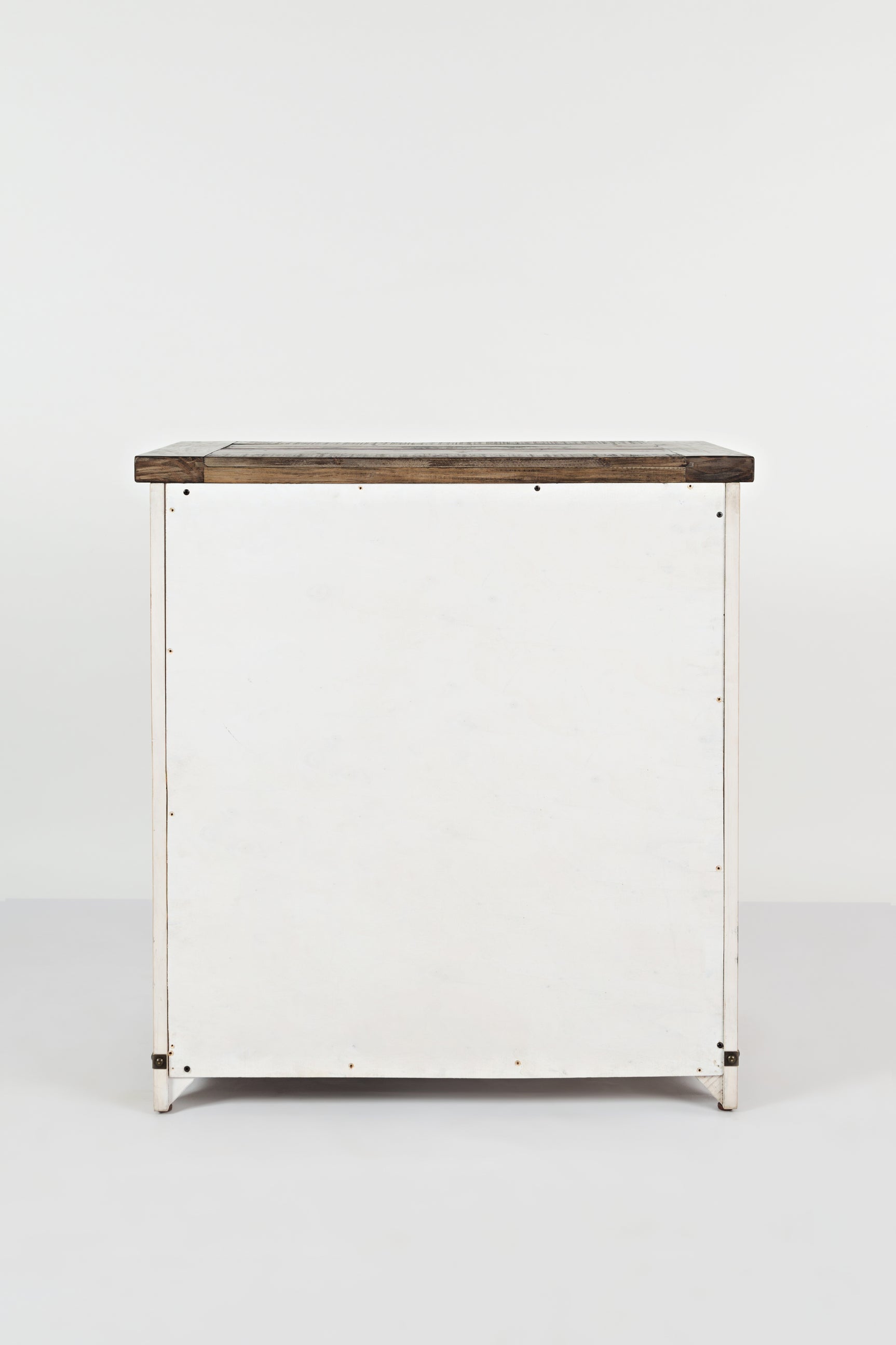 Madison County Vintage White 32 Barn Door Accent Cabinet