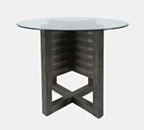 Altamonte Brushed Grey Round Counter Dining Table