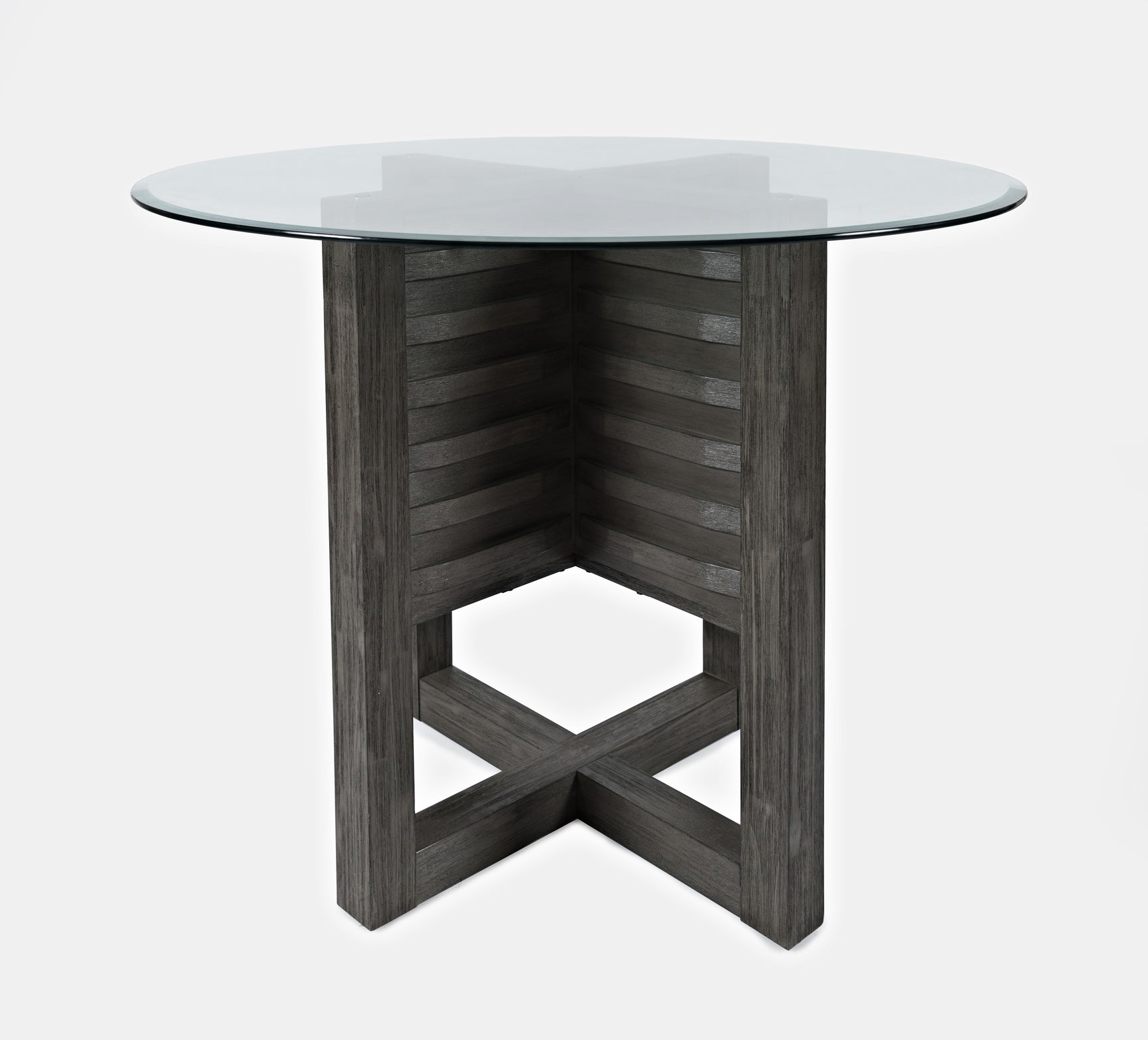 Altamonte Brushed Grey Round Counter Dining Table