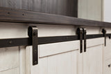 Madison County Vintage White 70 Barn Door Server