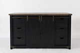 Madison County Vintage Black 60 Barn Door Server