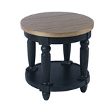 Deerfield Walnut Round End Table