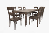 Madison County Barnwood Ext Dining Table w/ 8 Chairs