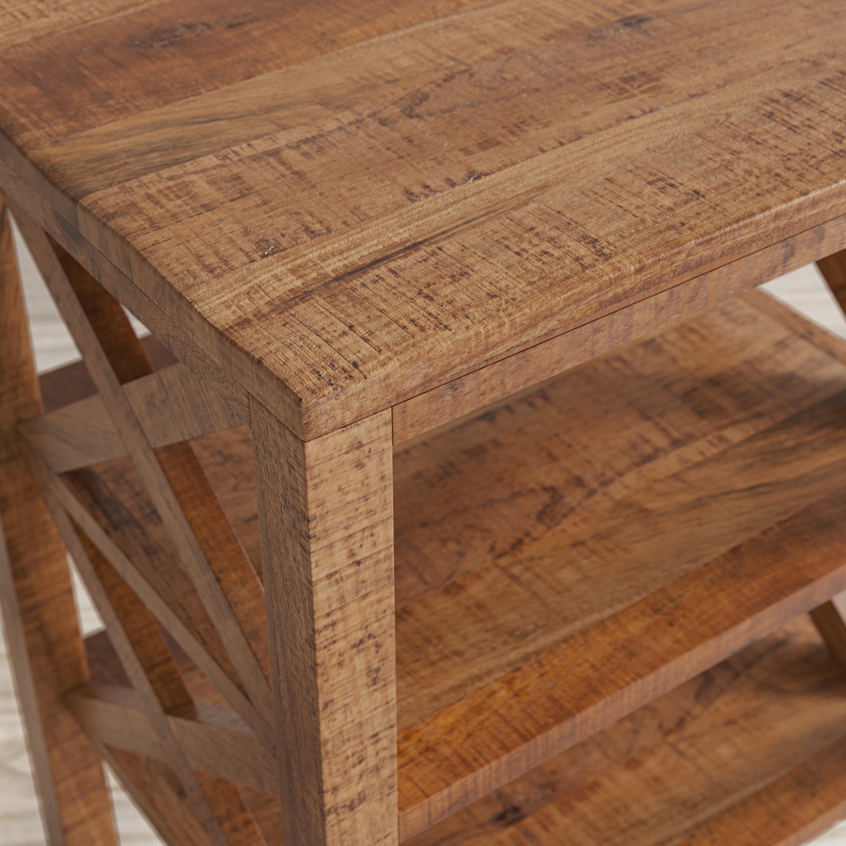 Dylan Amber X Side Accent Table