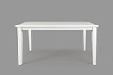 Simplicity Paperwhite Rect. Dining Dining Table w/ 4 X-Back Chairs