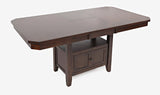 Manchester Merlot Rect. High/Low Ext Dining Table