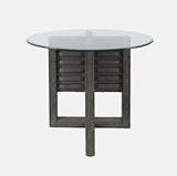 Altamonte Brushed Grey Round Counter Dining Table