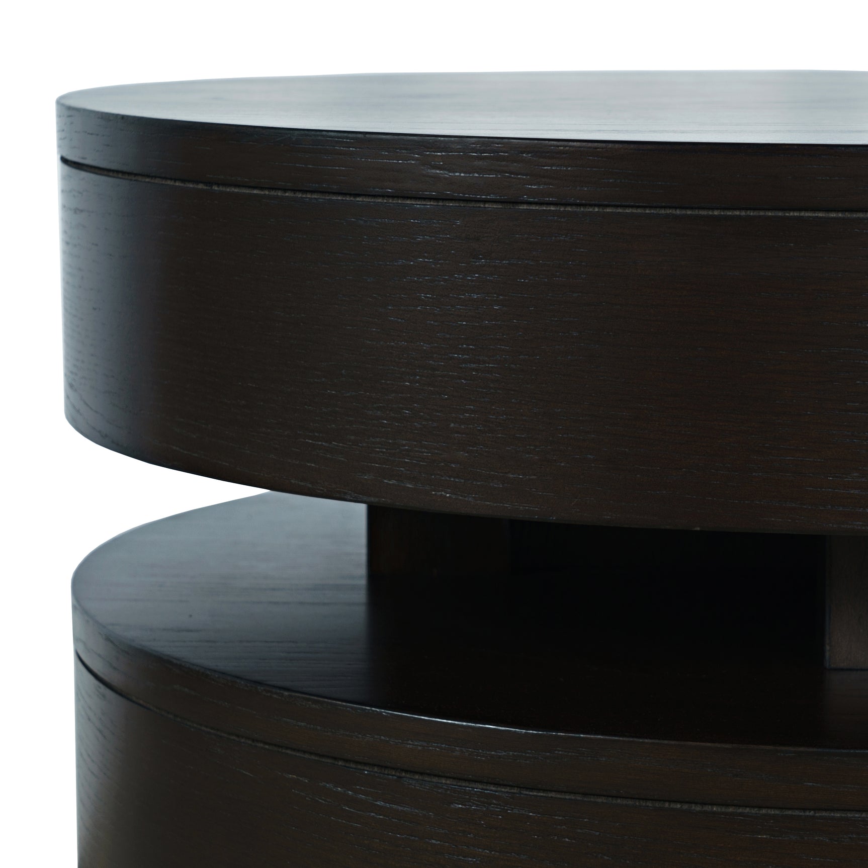 Brix Espresso Round End Table
