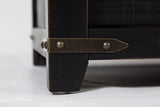 Madison County Vintage Black 60 Barn Door Server