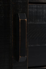 Madison County Vintage Black 32 Barn Door Accent Cabinet