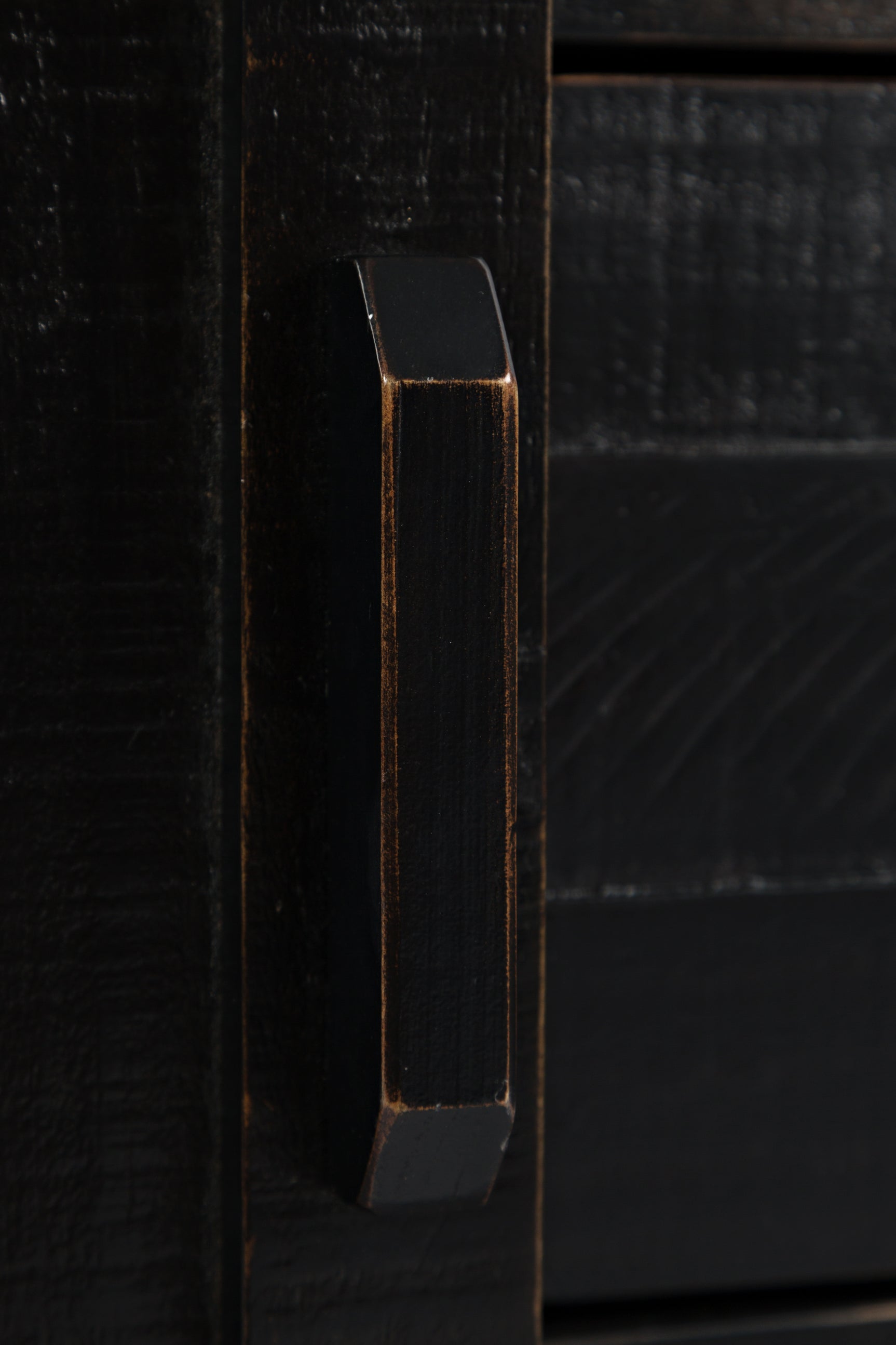 Madison County Vintage Black 32 Barn Door Accent Cabinet