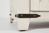 Madison County Vintage White 32 Barn Door Accent Cabinet